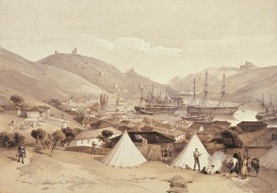 Balaklava Looking Towards the Sea, 1855 by William Crimea Simpson